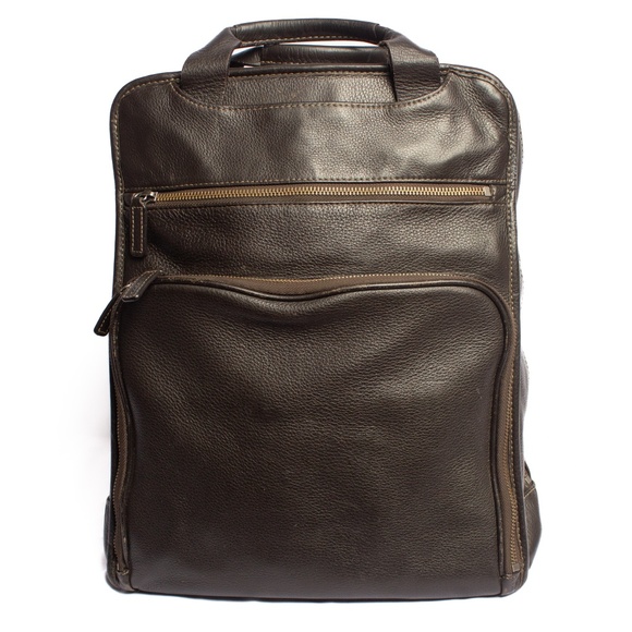 Levenger Leather Backpack - Picture 1 of 8